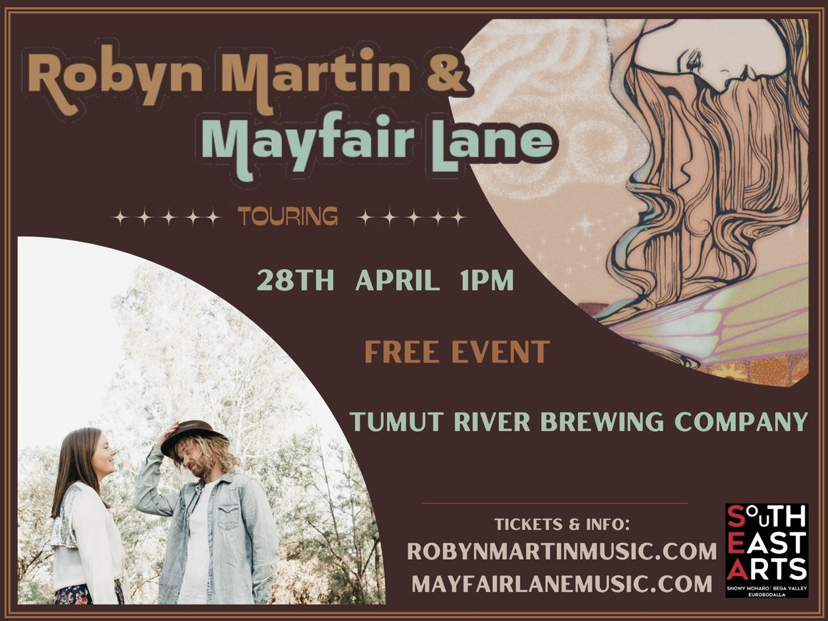 Robyn Martin Duo & Mayfair Lane live at TRBC (Free Entry) Sunday 28th April